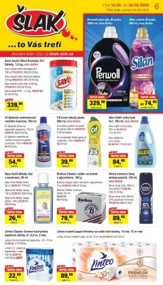 akční leták Šlak drogerie 12.5.2025-24.5.2025