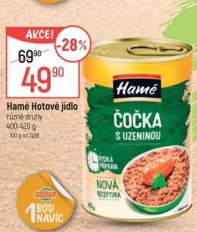 Hotová jídla Hamé - konzerva