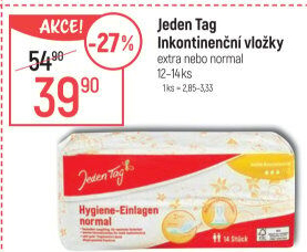 Inkontinenční vložky dámské Jeden Tag