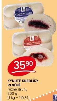 Kynuté knedlíky ovocné Lef