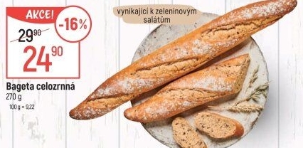 Bageta celozrnná