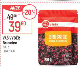 Brusnice sušené Váš Výběr