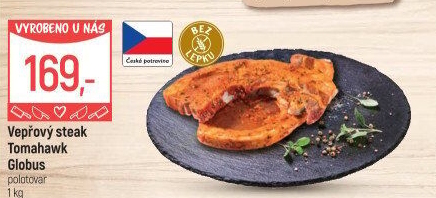 Marinovaný vepřový steak tomahawk Globus