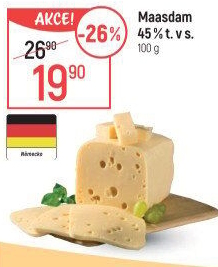 Sýr Maasdamer 45%