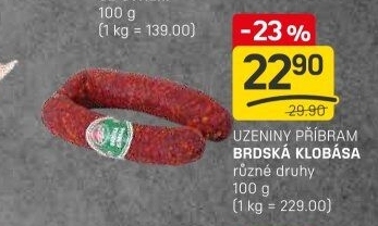 Brdská klobása Maso Příbram