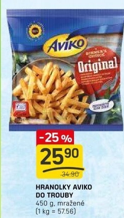 Hranolky mražené Aviko