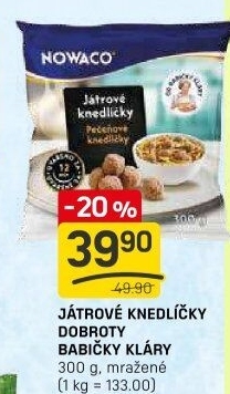 Knedlíčky játrové mražené Dobroty Babičky Kláry