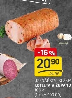 Kotleta v županu Sláma