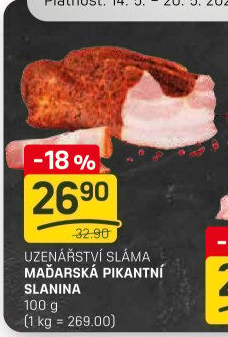 Maďarská slanina pikantní Sláma