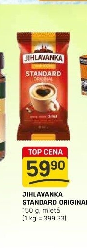 Mletá káva Standard Jihlavanka