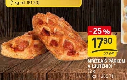 Mřížka s párkem