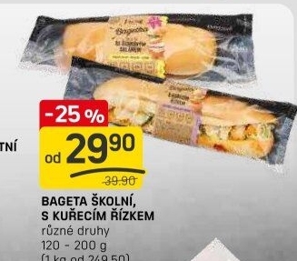 Obložená bageta