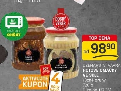 Omáčky Uzenářství Vávra