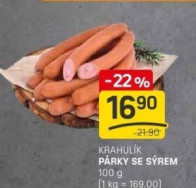 Párky se sýrem Krahulík