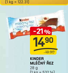 Řez mléčný Kinder