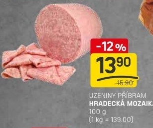 Salám Hradecká mozaika Příbramská uzenina