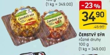 Sýr čerstvý v koření Kromilk