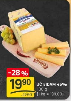 Sýr Eidam Jihočeský 45% Madeta