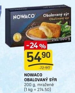 Sýr obalovaný mražený Nowaco