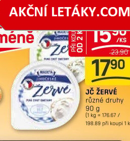 Žervé Jihočeské Madeta