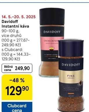 Instantní kávy Davidoff