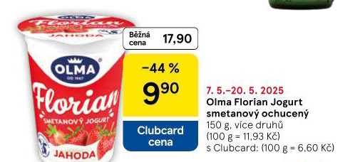 Jogurt smetanový Florian Olma