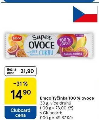 Tyčinka Super Ovoce Emco