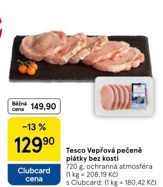 Vepřová pečeně bez kosti Tesco