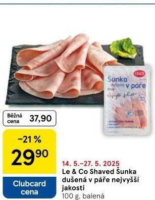 Šunka dušená nejvyšší jakosti LE&amp