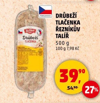 Drůbeží tlačenka Řezníkův talíř