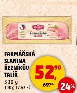 Farmářská slanina Řezníkův talíř