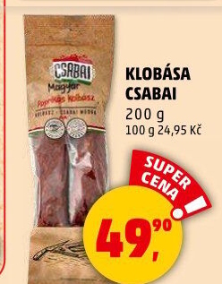 Klobása Csabai