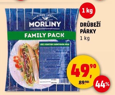 Párky drůbeží Morliny