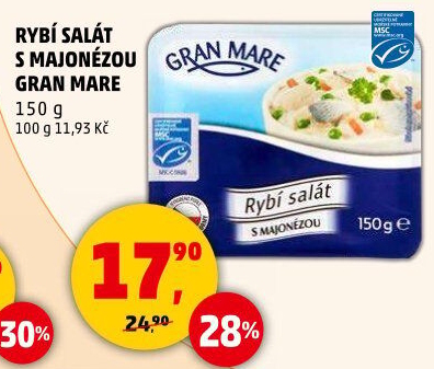 Rybí salát s majonézou Gran Mare