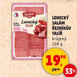 Salám lovecký Řezníkův talíř
