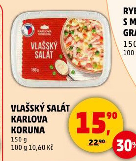 Salát vlašský Karlova Koruna