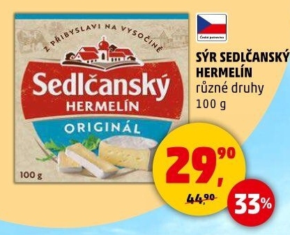 Sýr Hermelín Sedlčanský
