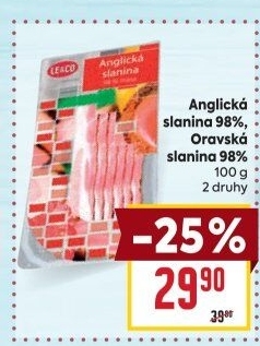 Anglická slanina LE&amp