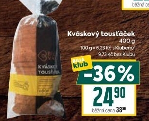 Chléb kváskový Tousťáček Breadway