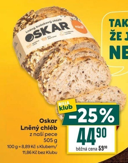 Chléb lněný Oskar Minit