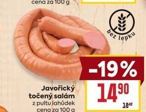 Salám javořický točený