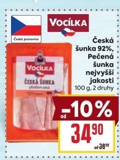 Šunka pečená nejvyšší jakosti Vocílka