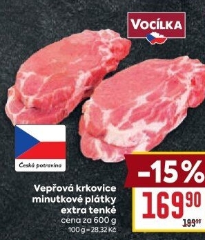 Vepřová krkovice bez kosti Vocílka