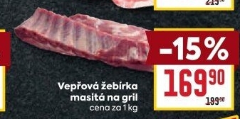 Žebra vepřová na gril
