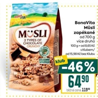 Müsli zapékané Bonavita