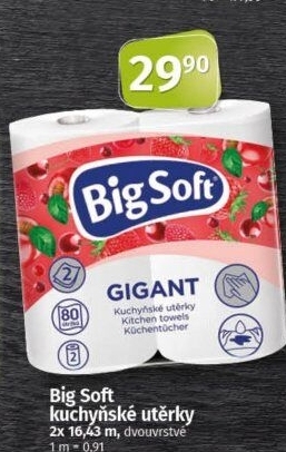 Kuchyňské utěrky 2vrstvé Gigant Big Soft