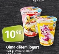Ochucený jogurt Olma