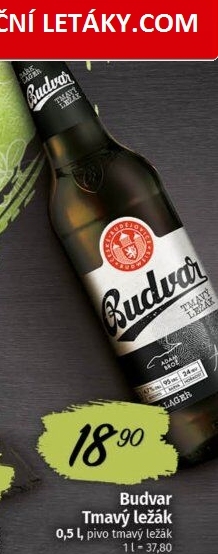 Pivo tmavý ležák Budweiser Budvar