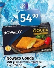 Sýr Gouda obalovaná mražená Nowaco