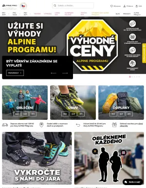akční leták ALPINE PRO 14.5.2025-20.5.2025